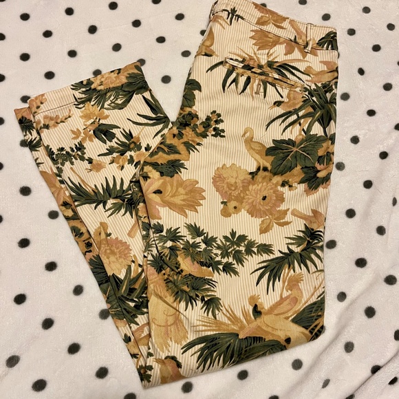 Anthropologie Chino s30  bird  print. - Picture 9 of 9